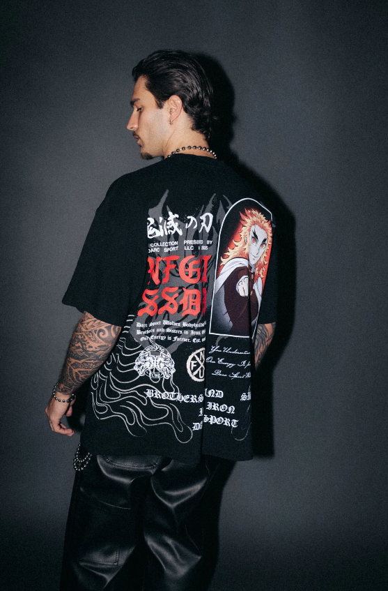 PLAYERA OVERSIZED FLAME PILLAR "PREMIUM"