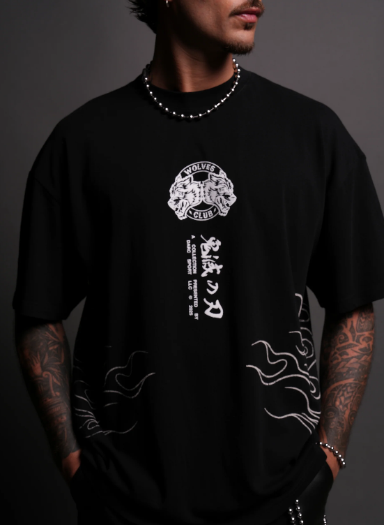 PLAYERA OVERSIZED FLAME PILLAR "PREMIUM"